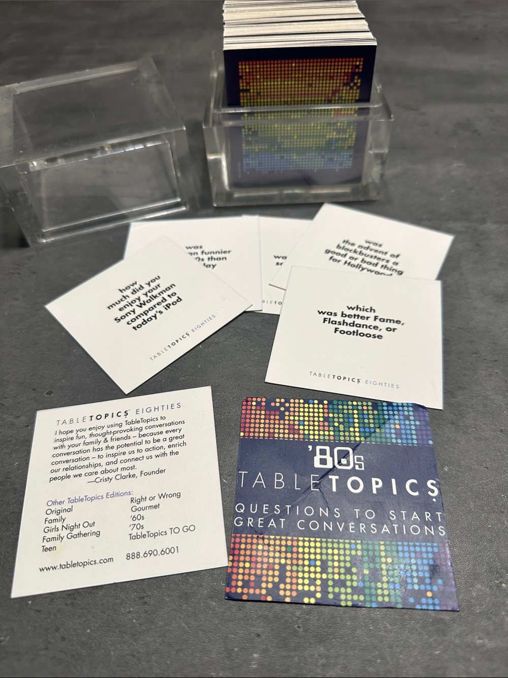 80s table topics set